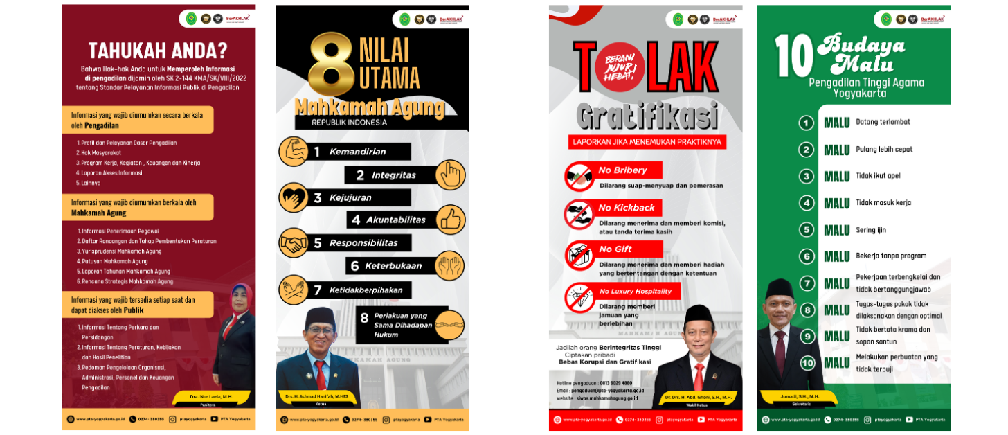 8 Nilai Utama Mahkamah Agung RI